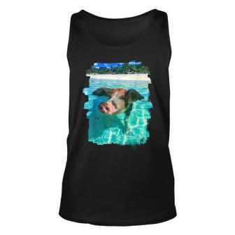 The Bahamas Swimming Pig Caribbean Beach Trips Summer Vibes Tank Top | Mazezy