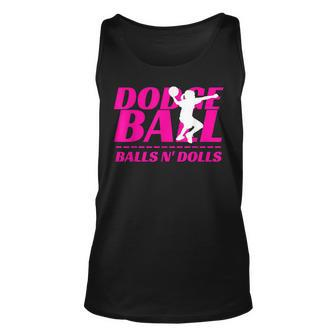 Balls N Dolls Dodgeball Tournament Team Name Matching Unisex Tank Top | Mazezy