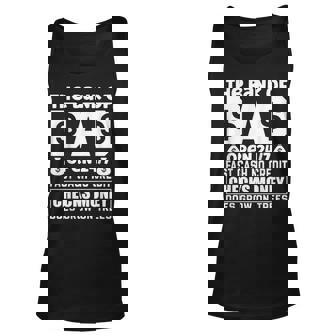 Bank Of Dad Funny Fathers Day Humor Unisex Tank Top - Thegiftio UK