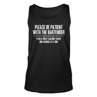 Bar Owner Please Be Patient With The Bartender Tank Top | Mazezy