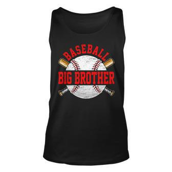 Baseball Lover Design For Fathers Day Baseball Big Brother Unisex Tank Top - Thegiftio UK