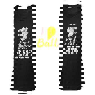 Baseball Softball Ball Heart Aunt Mothers Day Gifts Men Women Tank Top Graphic Print Unisex - Thegiftio
