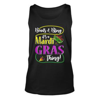 Beads & Bling Its A Mardi Gras Thing Mardi Gras Gift Unisex Tank Top - Seseable