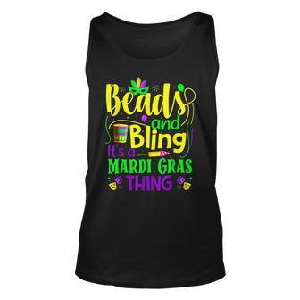 Beads And Bling Its A Mardi Gras Thing New Orleans Festival Unisex Tank Top - Seseable