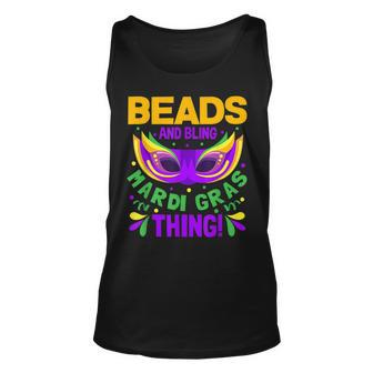 Beads And Bling Mardi Gras Thing New Orleans Fat Tuesdays Unisex Tank Top - Seseable
