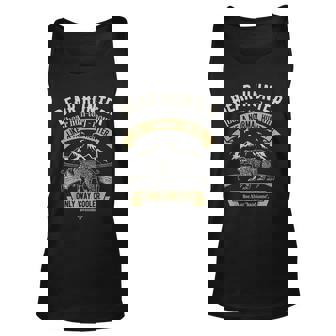 Bear Hunter Vintage Hunting Funny Hunters Definition Men Women Tank Top Graphic Print Unisex - Thegiftio
