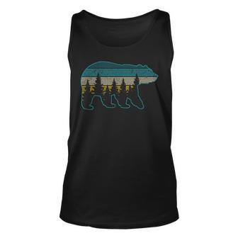 Bear Nature Grizzly Brown Black Bear Hiking Hunting Gift Unisex Tank Top | Mazezy
