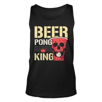 Beer Pong King Alkohol Trinkspiel Beer Pong Tank Top - Seseable