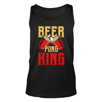 Beer Pong King Alkohol Trinkspiel Beer Pong V2 Tank Top - Seseable