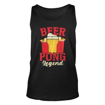 Beer Pong Legend Alkohol Trinkspiel Beer Pong Tank Top - Seseable