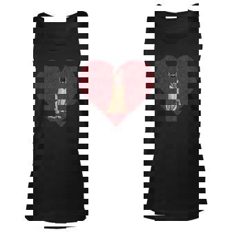 Belgian Malinoi Valentines Day Dog Love Fingerprint Unisex Tank Top | Mazezy