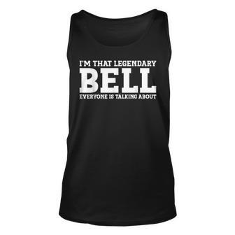 Bell Surname Funny Team Family Last Name Bell Unisex Tank Top | Mazezy