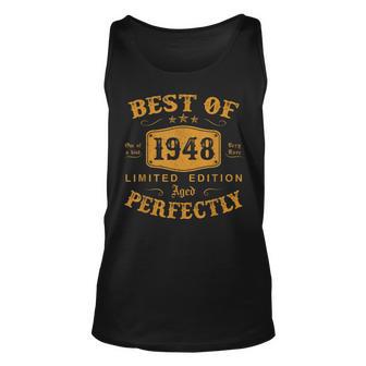 Best Of 1948 Jahrgang 75 Geburtstag Herren Damen Geschenk Tank Top - Seseable