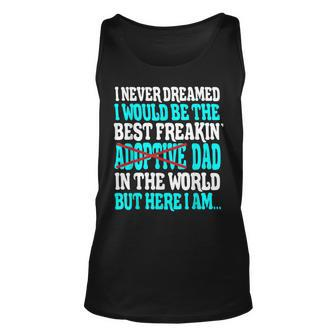 Best Adoptive Dad In The World Adoption Dad Gift For Mens Unisex Tank Top | Mazezy