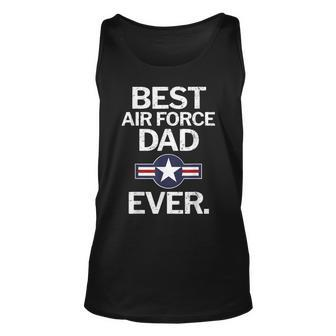 Best Air Force Dad Ever Funny Gift For Mens Unisex Tank Top | Mazezy