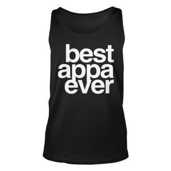 Best Appa Ever Korean Fathers Day Dad Unisex Tank Top | Mazezy