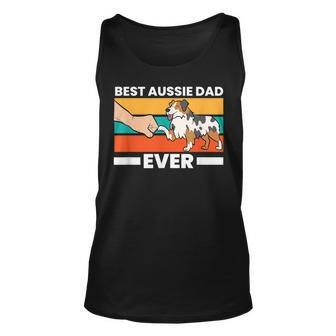 Best Australian Shepherd Papa Ever Dad Aussie Dad Unisex Tank Top | Mazezy