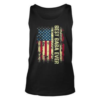 Best Baba Ever Vintage American Flag Gift Fathers Day Unisex Tank Top - Seseable