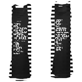 Best Bearded Tattooed Dad Ever First Tattoo Gift Mens Men Women Tank Top Graphic Print Unisex - Thegiftio UK