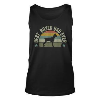 Best Boxer Dad Dog Owner Fathers Day Doggy Tank Top | Mazezy