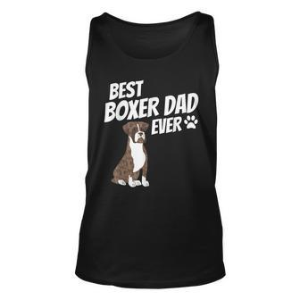Best Boxer Dad Ever Cute Dog Puppy Pet Lover Unisex Tank Top | Mazezy