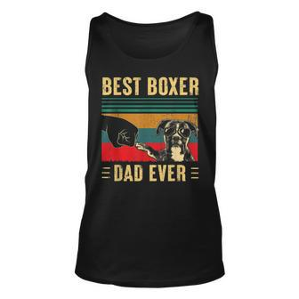 Best Boxer Dad Ever Boxer Dog Dad Fathers Day Tank Top | Mazezy