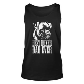 Best Boxer Dad Ever Graphic T Dog Dad Love Gift For Mens Unisex Tank Top | Mazezy