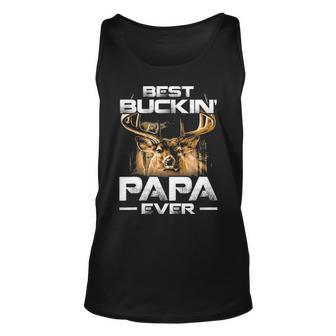 Best Buckin Papa Ever Deer Hunting Bucking Father V2 Unisex Tank Top - Seseable