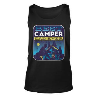Best Camper Dad Ever Fathersday Summer Camp Camping Tank Top | Mazezy