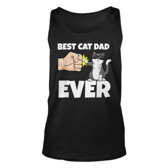 Best Cat Dad Ever I Cat Father Kitten Fist Bump Tank Top | Mazezy