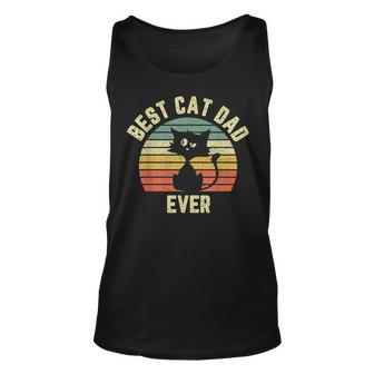 Best Cat Dad T Cool Gift Idea Retro For Men Love Cats Unisex Tank Top | Mazezy