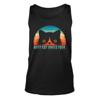 Best Cat Uncle Ever Cat Dad Fathers Day Gift Gift For Mens Unisex Tank Top | Mazezy