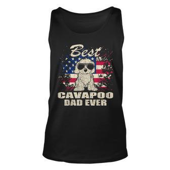 Best Cavapoo Dad Ever Independence Day Vintage Unisex Tank Top - Seseable