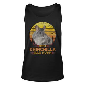 Best Chinchilla Dad Ever Cute Retro Vintage Animal Lover Unisex Tank Top - Seseable