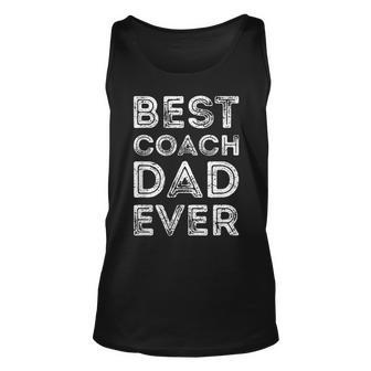 Best Coach Dad Ever Coach Vintage Coach Gift For Mens Unisex Tank Top | Mazezy