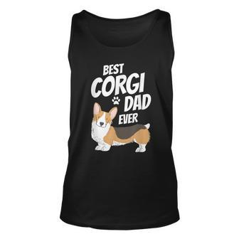 Best Corgi Dad Ever Dog Father Puppy Animal Lover Tank Top | Mazezy