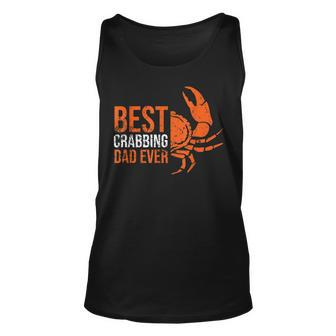 Best Crabbing Dad Funny Crab Dad Gifts Crab Lover Outfit Unisex Tank Top | Mazezy