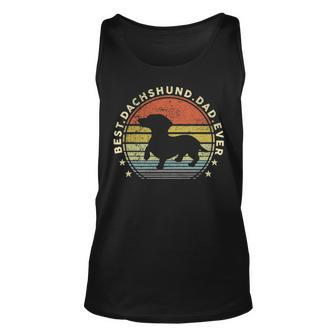 Best Dachshund Weineer Dog Dad Ever Doxie Father Gifts Men Unisex Tank Top - Seseable