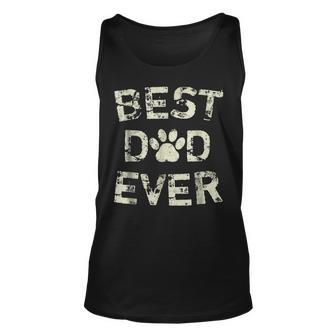 Best Dad Ever Dog Cat Fathers Day Gift Unisex Tank Top | Mazezy