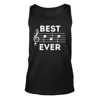 Best Dad Ever Music Guitar Piano T Gift For Mens Unisex Tank Top | Mazezy