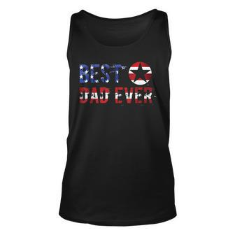 Best Dad Ever Patriotic Stars And Stripes Gift For Mens Unisex Tank Top