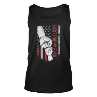 Best Dad Ever Poppy American Flag For Dad Unisex Tank Top - Seseable