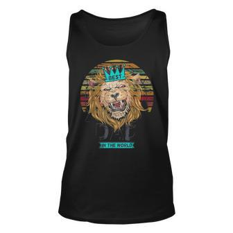 Best Dad In The World Lion Daddy For Fathers Day Gift Unisex Tank Top - Seseable