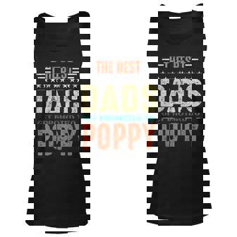Best Dads Get Promoted To Poppy New Dad 2020 Unisex Tank Top | Mazezy