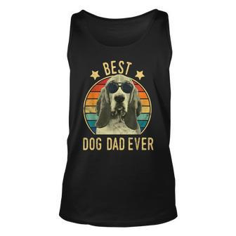 Best Dog Dad Ever Basset Hound Fathers Day Tank Top | Mazezy