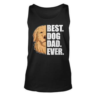 Best Dog Dad Ever Golden Retriever Dad Fathers Day Tank Top | Mazezy
