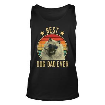 Best Dog Dad Ever Keeshond Fathers Day Gift Gift For Mens Unisex Tank Top | Mazezy