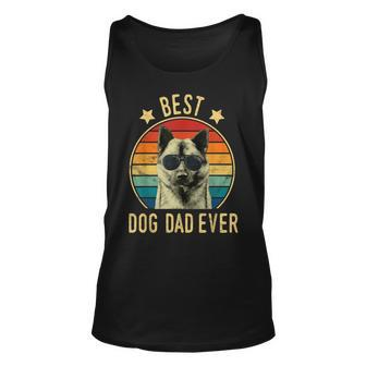 Best Dog Dad Ever Norwegian Elkhound Fathers Day Tank Top | Mazezy