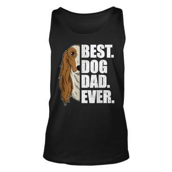 Best Dog Dad Ever Saluki Dad Fathers Day Gift Gift For Mens Unisex Tank Top | Mazezy