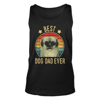 Best Dog Dad Ever Tibetan Spaniel Fathers Day Tank Top | Mazezy